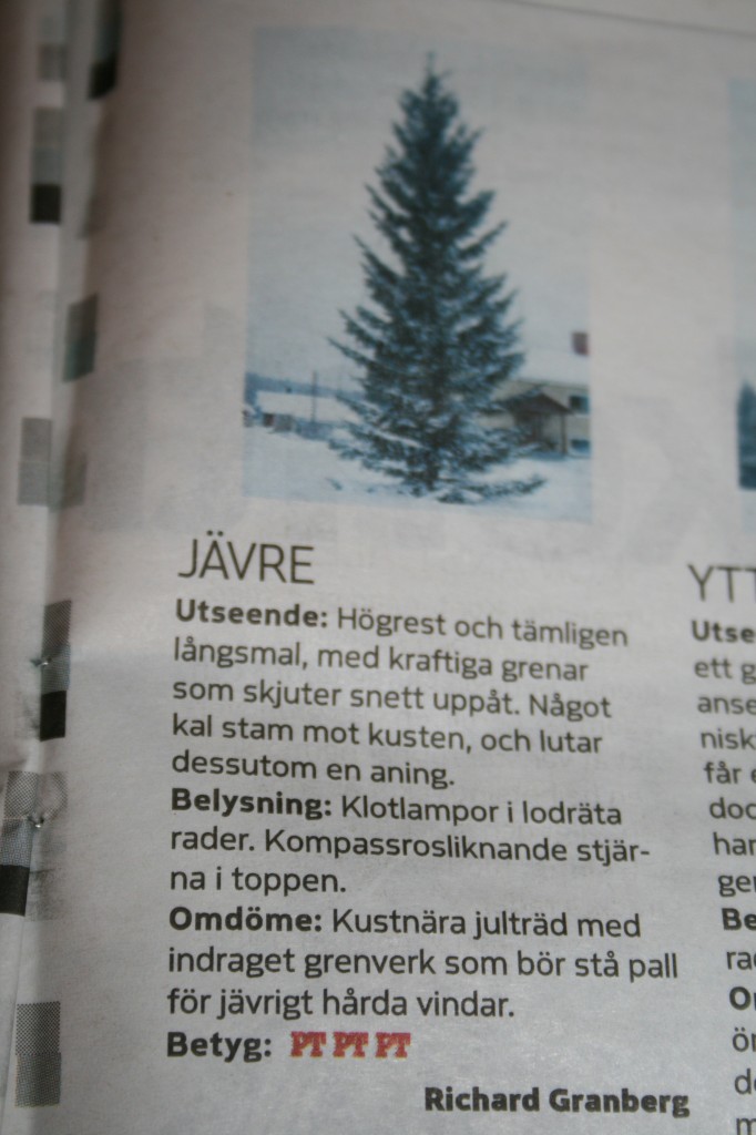 Julgransbetyg