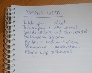 Pappas to do lista