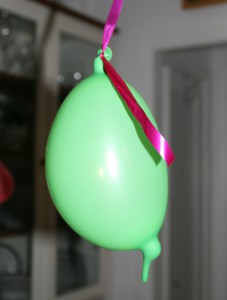 Krympt ballong